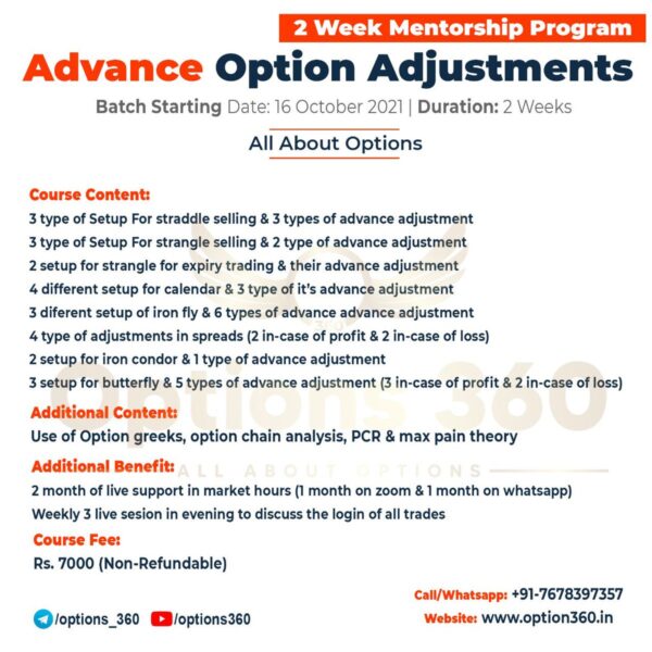 ADVANCED OPTIONS ADJUSTMENT - KAPIL DHAMA-Premium - Image 3