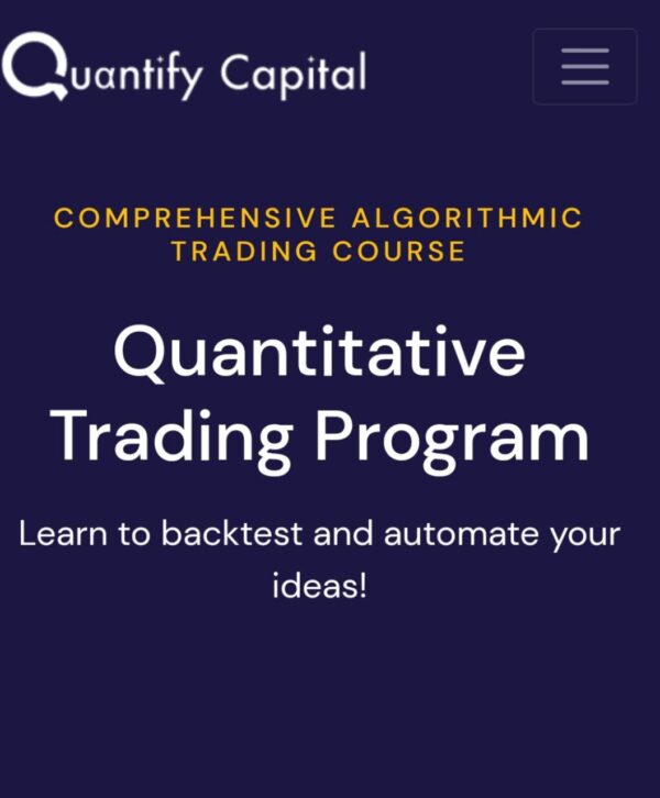 Quantitive Capital Program 2021 Course-Premium