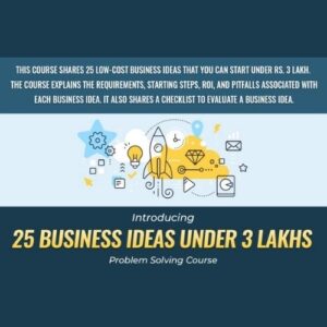 25 Business Ideas Under 3 Lakhs Vivek Bindra Course
