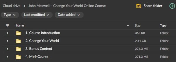 John Maxwell – Change Your World Online Course