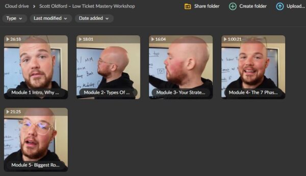 Scott Oldford – Low Ticket Mastery Workshop