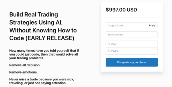 Pollinate Trading - Build Real Trading Strategies Using AI, Without Knowing How to Code - Premium Course