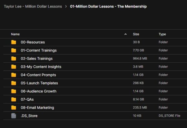 Taylor Lee – Million Dollar Lessons - Image 3