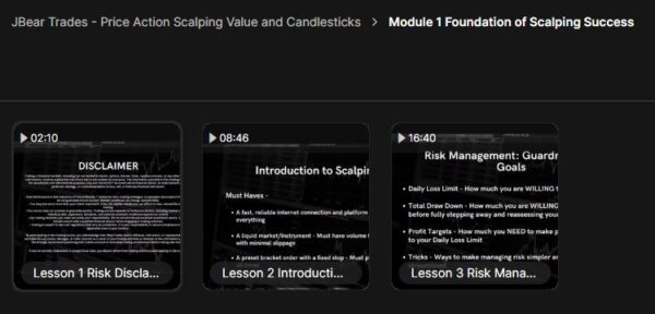 JBear Trades – Price Action Scalping Value and Candlesticks - Image 3