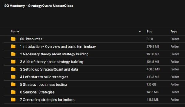 SQ Academy – StrategyQuant MasterClass - Image 2