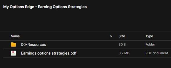 My Options Edge – Earning Options Strategies - Image 2
