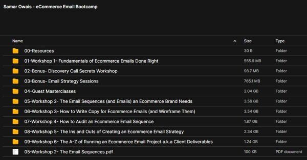 Samar Owais – eCommerce Email Bootcamp - Image 2