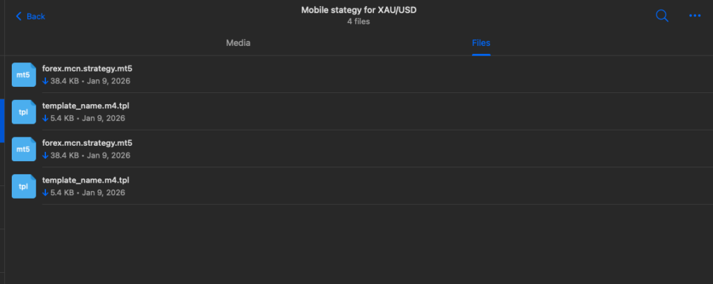 Mobile stategy for XAU/USD 4 Screenshot 2026 01 09 at 12.16.35 PM