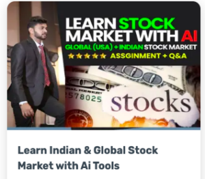 Shop 12 Learn Indian & Global Stock Market with Ai Tools by Mentor Aditya
