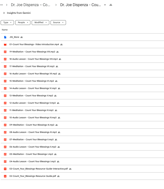 Dr. Joe Dispenza – Count Your Blessings 3 Screenshot 2026 01 18 at 1.01.46 PM