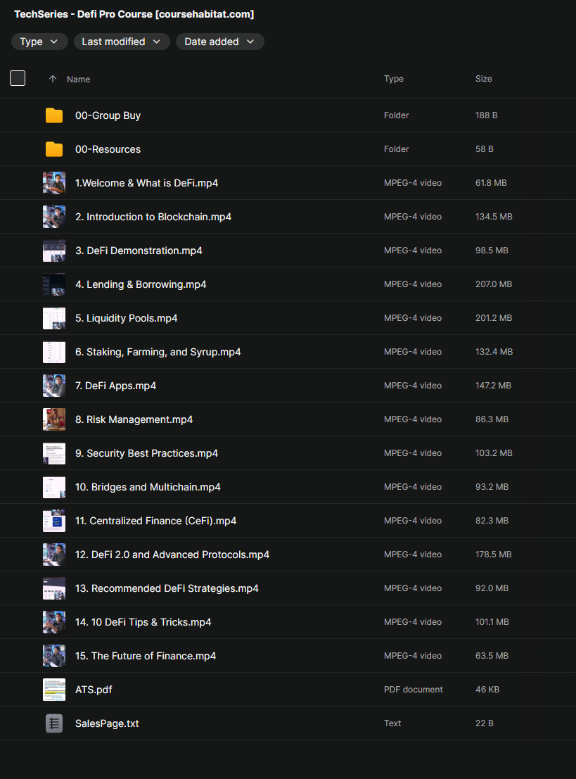 TechSeries – Defi Pro Course 2 TechSeries – Defi Pro Course - Image 2
