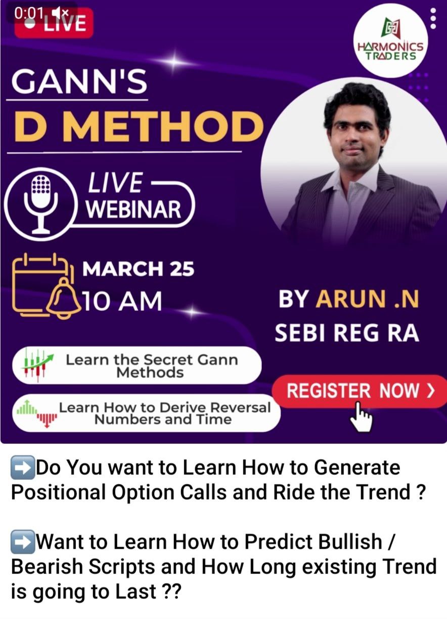 Harmonic traders Gann D method Webinar