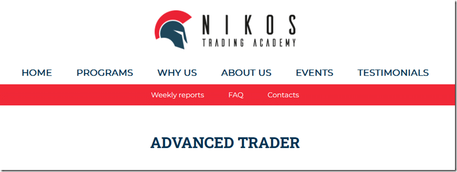 Nikos Trading Academy Advanced Trader Course
