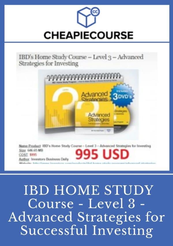 IBD Home Study Course – Level – Advanced Strategies for Successful Investing